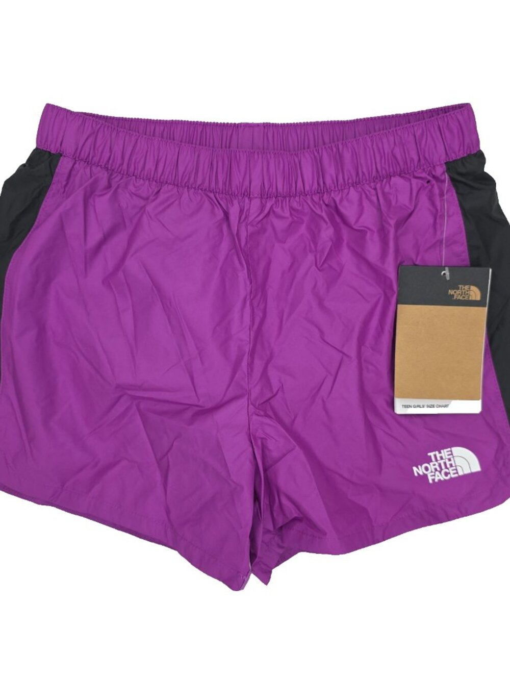 North Face Athletic Shorts Girls Large 12 Pink 3" Inseam Elastic Waist Lined